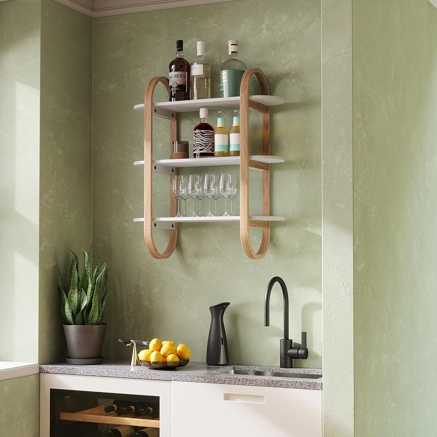 image:imageUmbra Bellwood OverTheToilet Shelf for Bathroom or Powder Room WhiteNaturalWhiteNatural