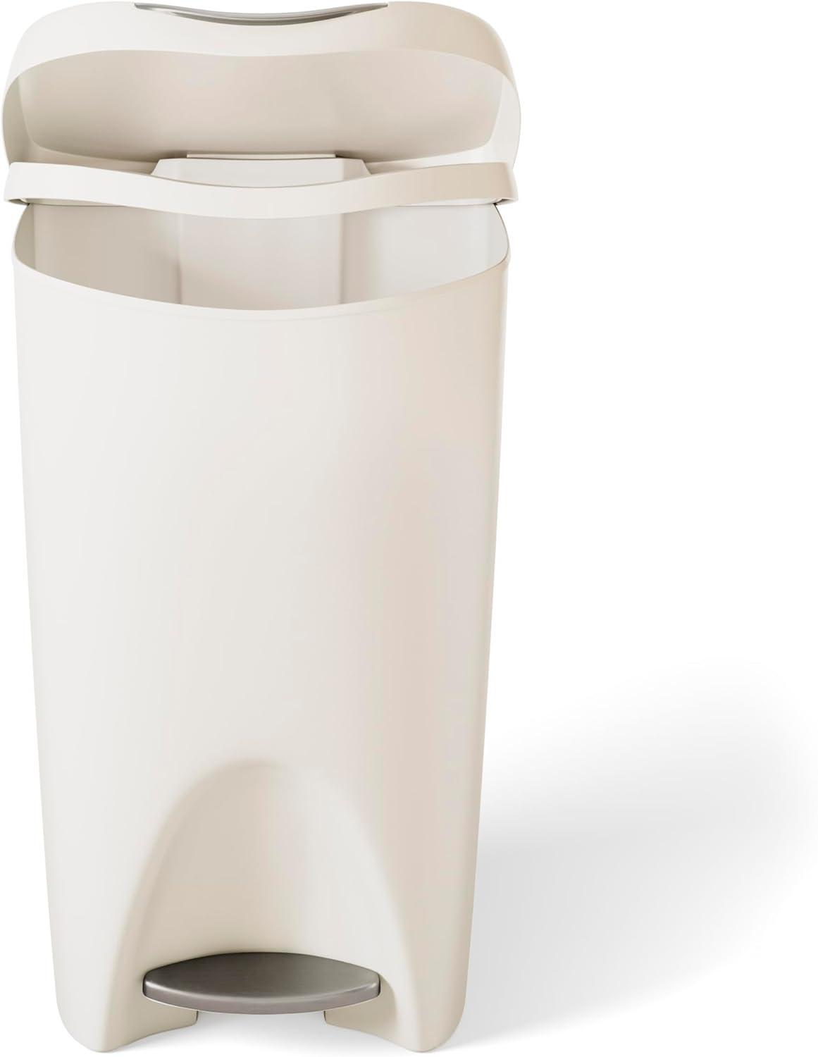 image:imageUmbra Brim Kitchen Trash Can 13 Gallon 50L Waste Bin with Lid Sand