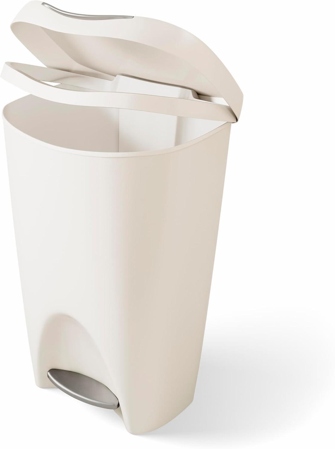 image:imageUmbra Brim Kitchen Trash Can 13 Gallon 50L Waste Bin with Lid Sand