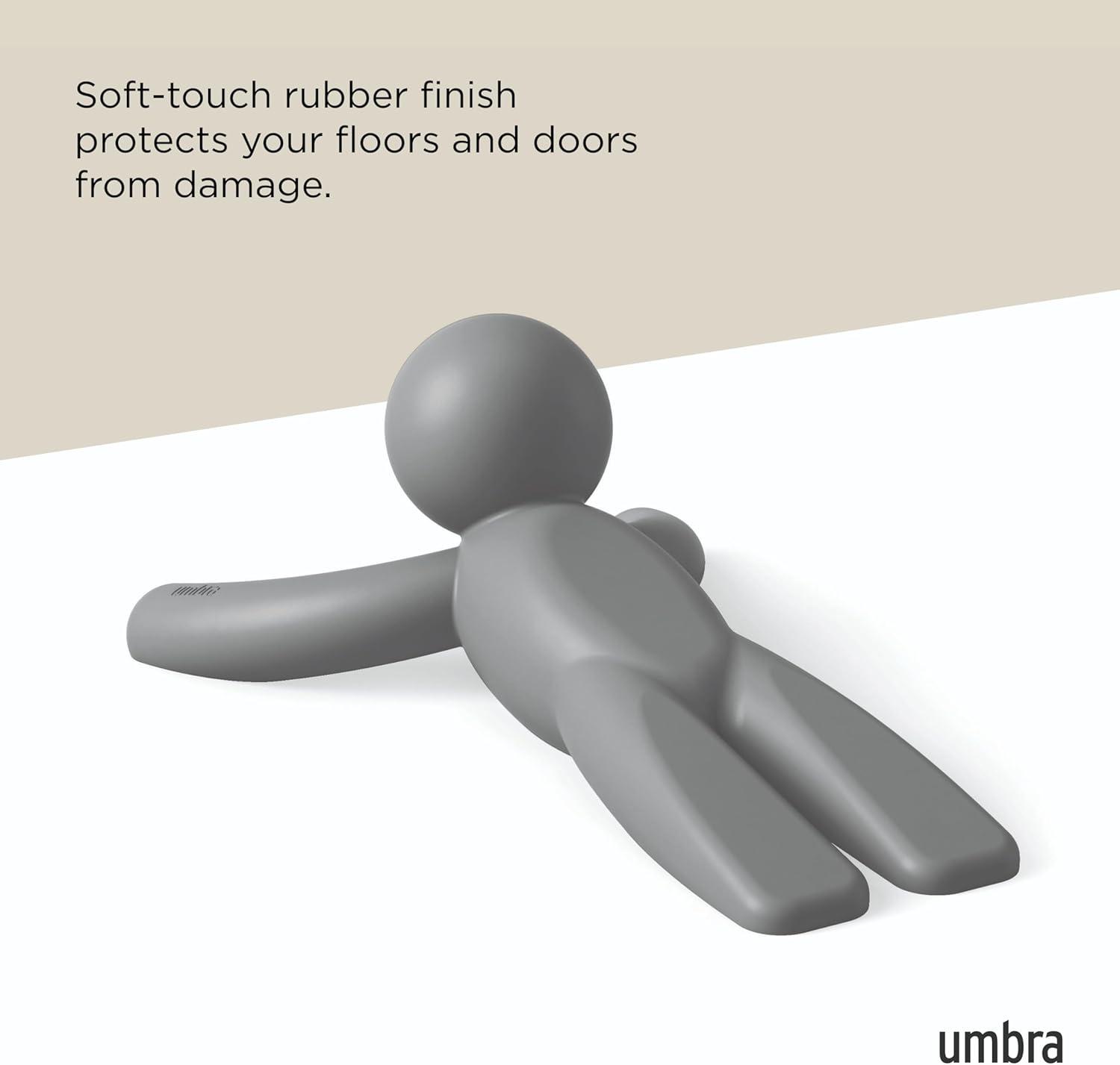 image:imageUmbra Buddy Door Stop HeavyDuty and Flexible SoftTouch Finish Protects Your Floors Grey2Pack