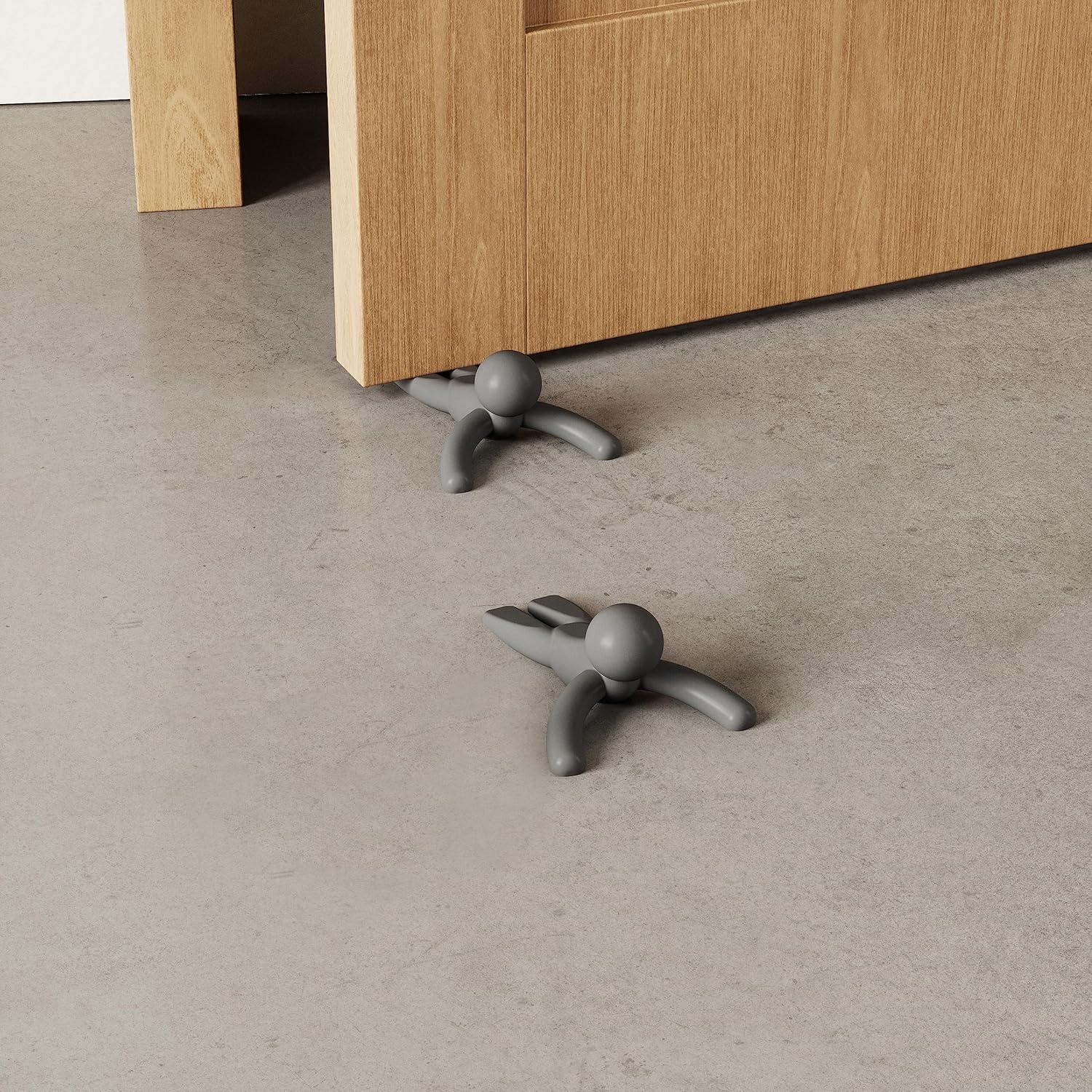 image:imageUmbra Buddy Door Stop HeavyDuty and Flexible SoftTouch Finish Protects Your Floors Grey2Pack