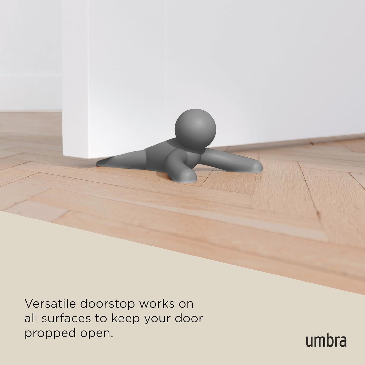 image:imageUmbra Buddy Door Stop HeavyDuty and Flexible SoftTouch Finish Protects Your Floors Grey2Pack