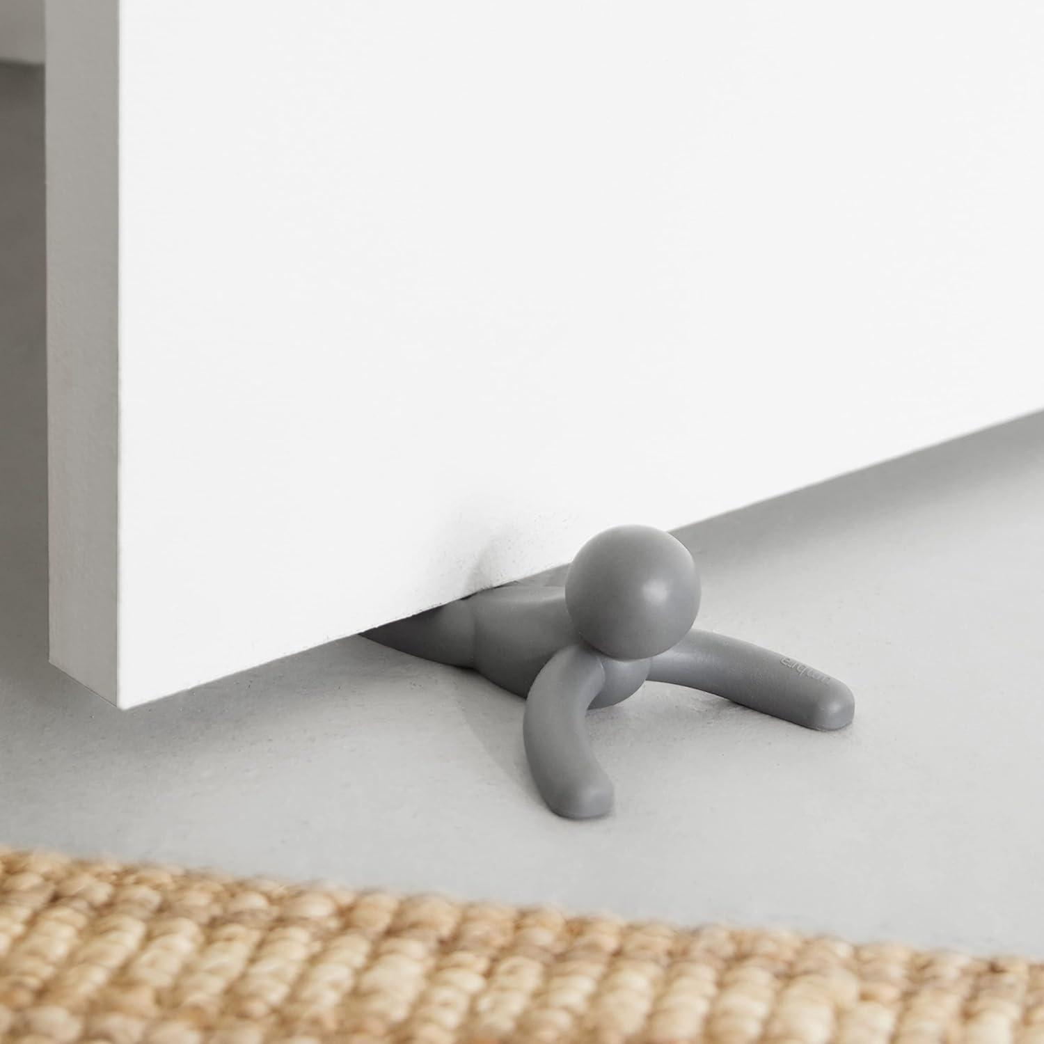 image:imageUmbra Buddy Door Stop HeavyDuty and Flexible SoftTouch Finish Protects Your Floors Grey2Pack