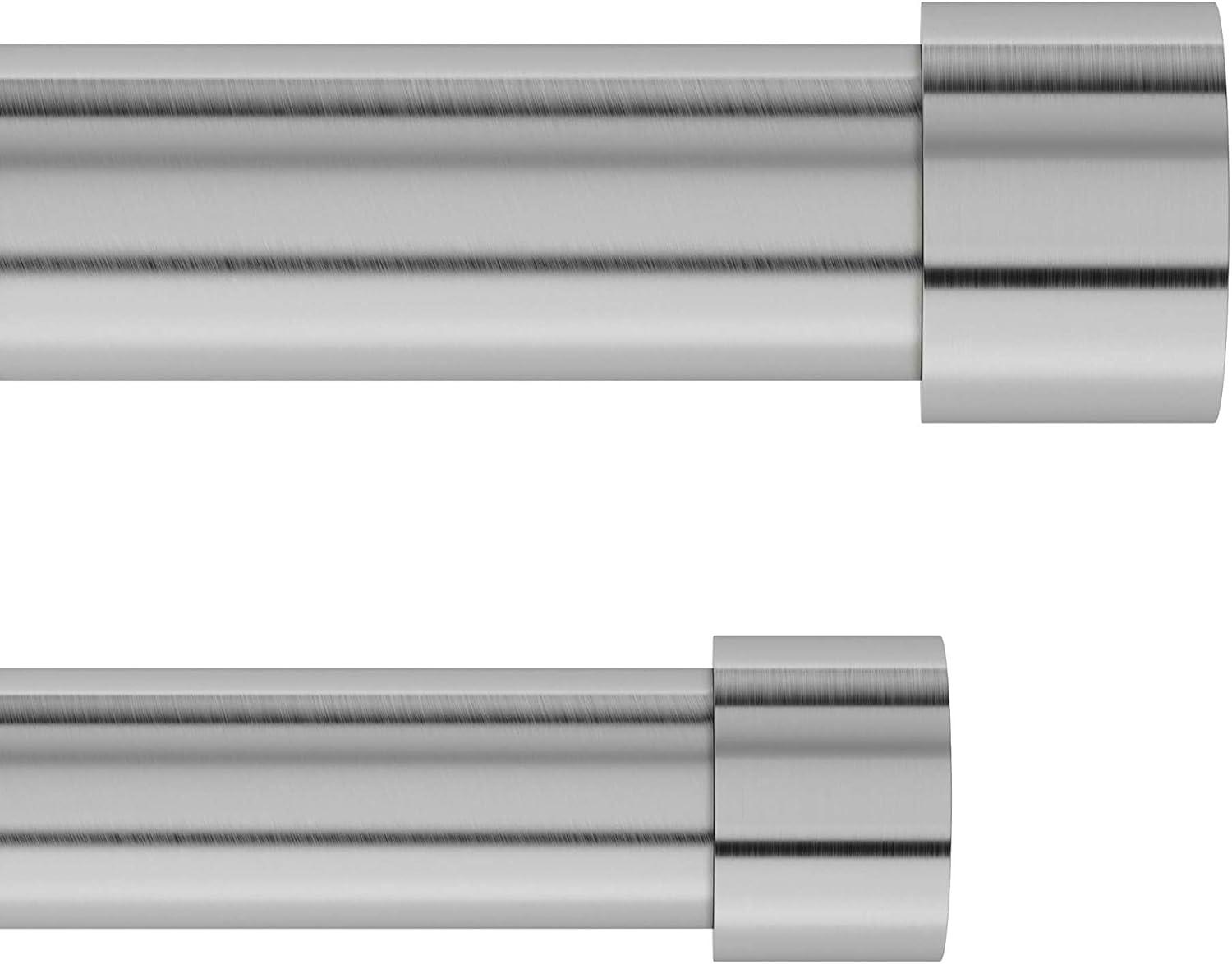 image:imageUmbra Cappa Double Curtain Rod Includes 2 Matching Finials Brackets amp Hardware 36 to 66Inch Nickel amp Cappa 1Inch Curtain Rod Includes 2 Matching Finials Brackets amp Hardware 66 to 120Inches