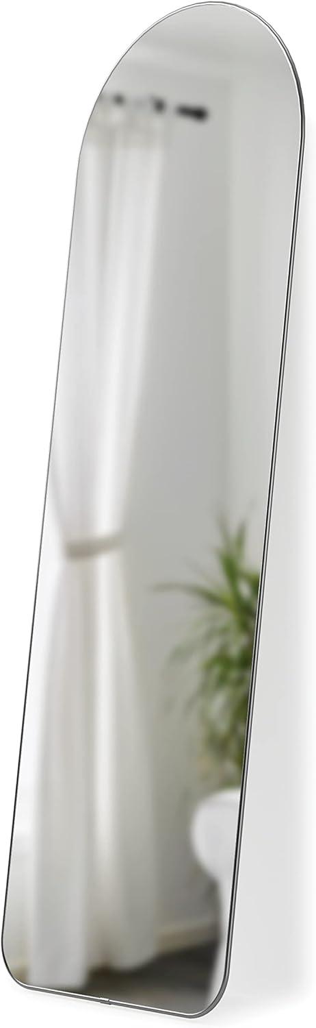 image:imageUmbra Hubba Arched Wall Mirror with Metallic Frame Modern Style for Bathroom Entryway Living Room and More 34 x 36Inch BrassTitanium
