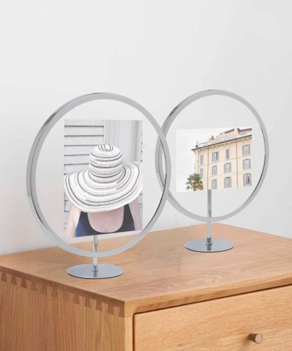 image:imageUmbra Infinity Picture Frame Floating Photo Display for Desk or Wall 5X7 MAT BRASChrome