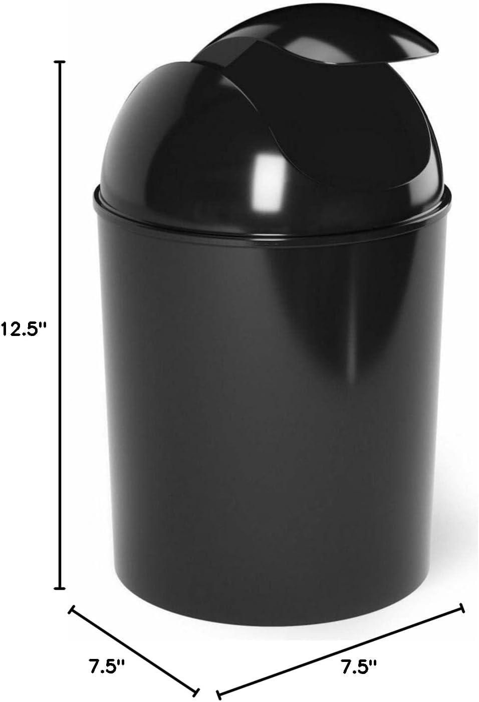 image:imageUmbra Mini Waste Can 112 Gallon with Swing Lid Matte