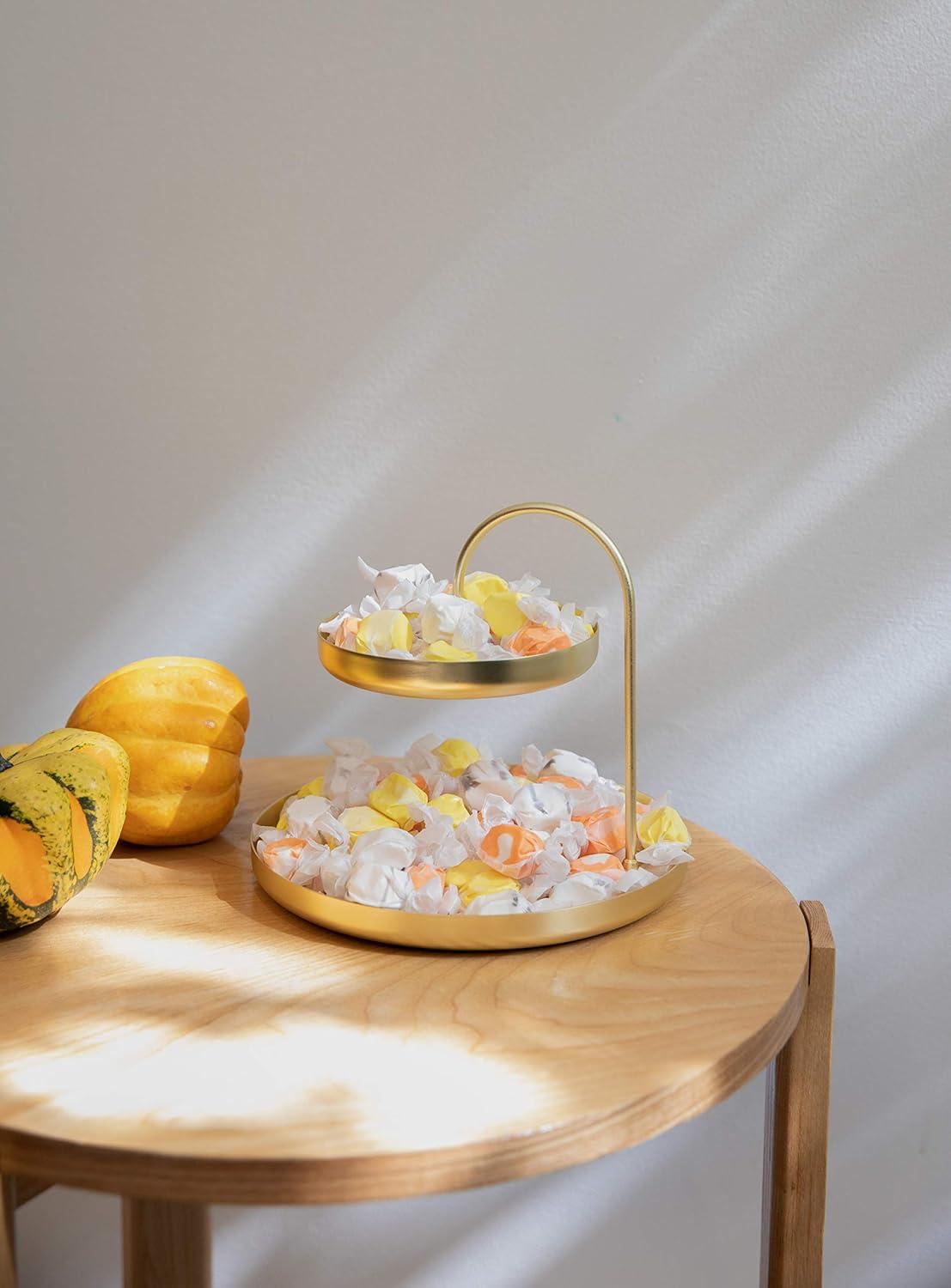 image:imageUmbra Poise Large Double Attractive Storage You Can Leave Out TwoTiered Jewelry Tray BlackBrass