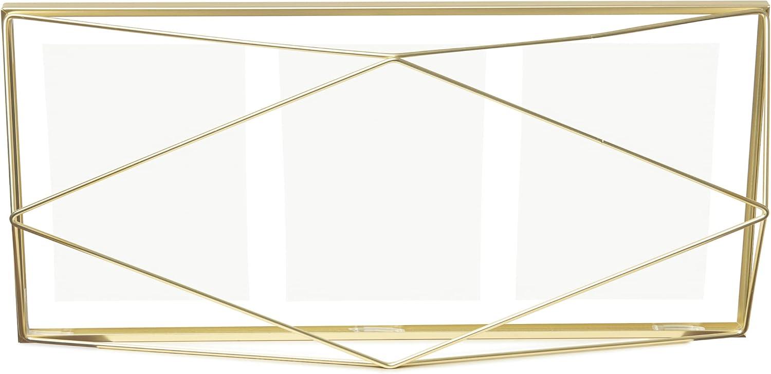 image:imageUmbra Prisma 4x6 Picture Frame Metal Floating Wall or Desk Photo Display for Pictures Art Illustrations and More ChromeBrass