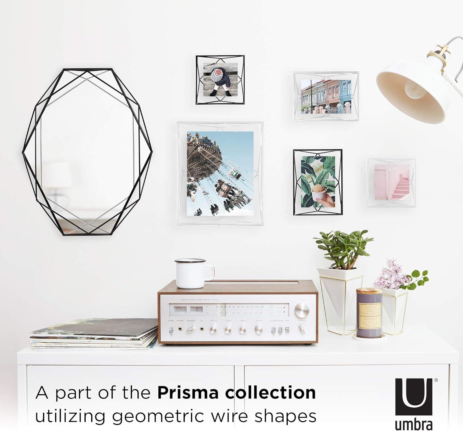 image:imageUmbra Prisma 4x6 Picture Frame Metal Floating Wall or Desk Photo Display for Pictures Art Illustrations and More ChromeCopper