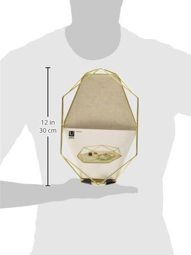 image:imageUmbra Prisma Tray Geometric Plated Jewelry Storage Matte BrassBrass