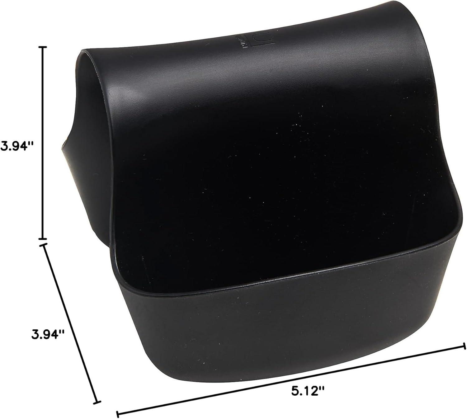 image:imageUmbra Saddle Sink Caddy Flexible Rubber Organizer for Double Kitchen Sink Storage for Dish Sponge Scouring Pads and More Black 330210040Black