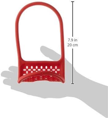 image:imageUmbra Sling Flexible Sponge Holder for Kitchen Sink Customizable NonSlip Caddy Organizer Also Holds Dish Scrub Brush or Dishcloth Red