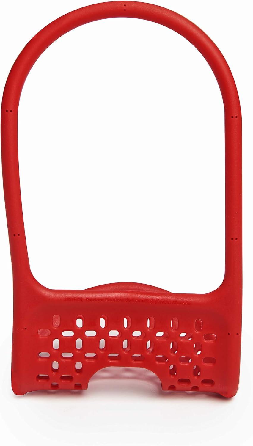 image:imageUmbra Sling Flexible Sponge Holder for Kitchen Sink Customizable NonSlip Caddy Organizer Also Holds Dish Scrub Brush or Dishcloth Red