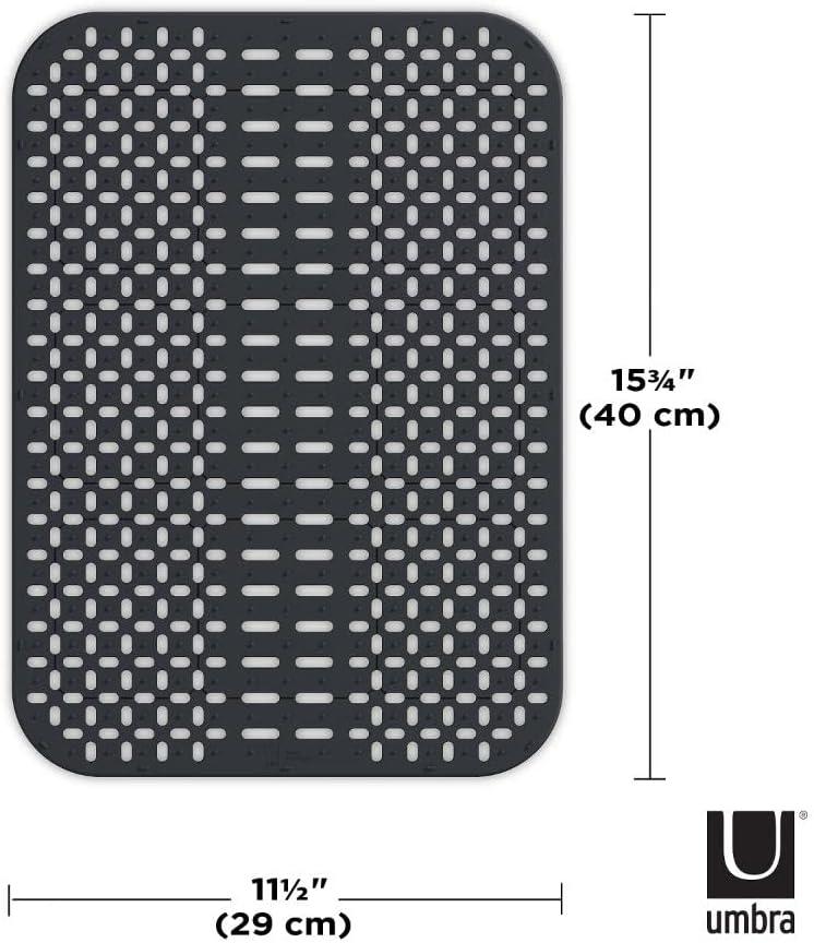 image:imageUmbra Sling Flexible Sponge Holder for Kitchen Sink Large Mat CharcoalCharcoal