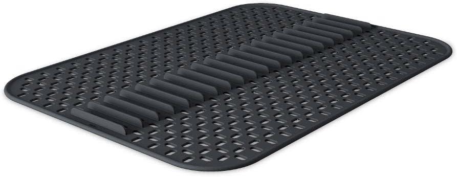image:imageUmbra Sling Flexible Sponge Holder for Kitchen Sink Large Mat CharcoalCharcoal