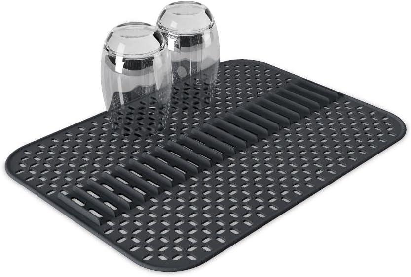 image:imageUmbra Sling Flexible Sponge Holder for Kitchen Sink Large Mat CharcoalCharcoal