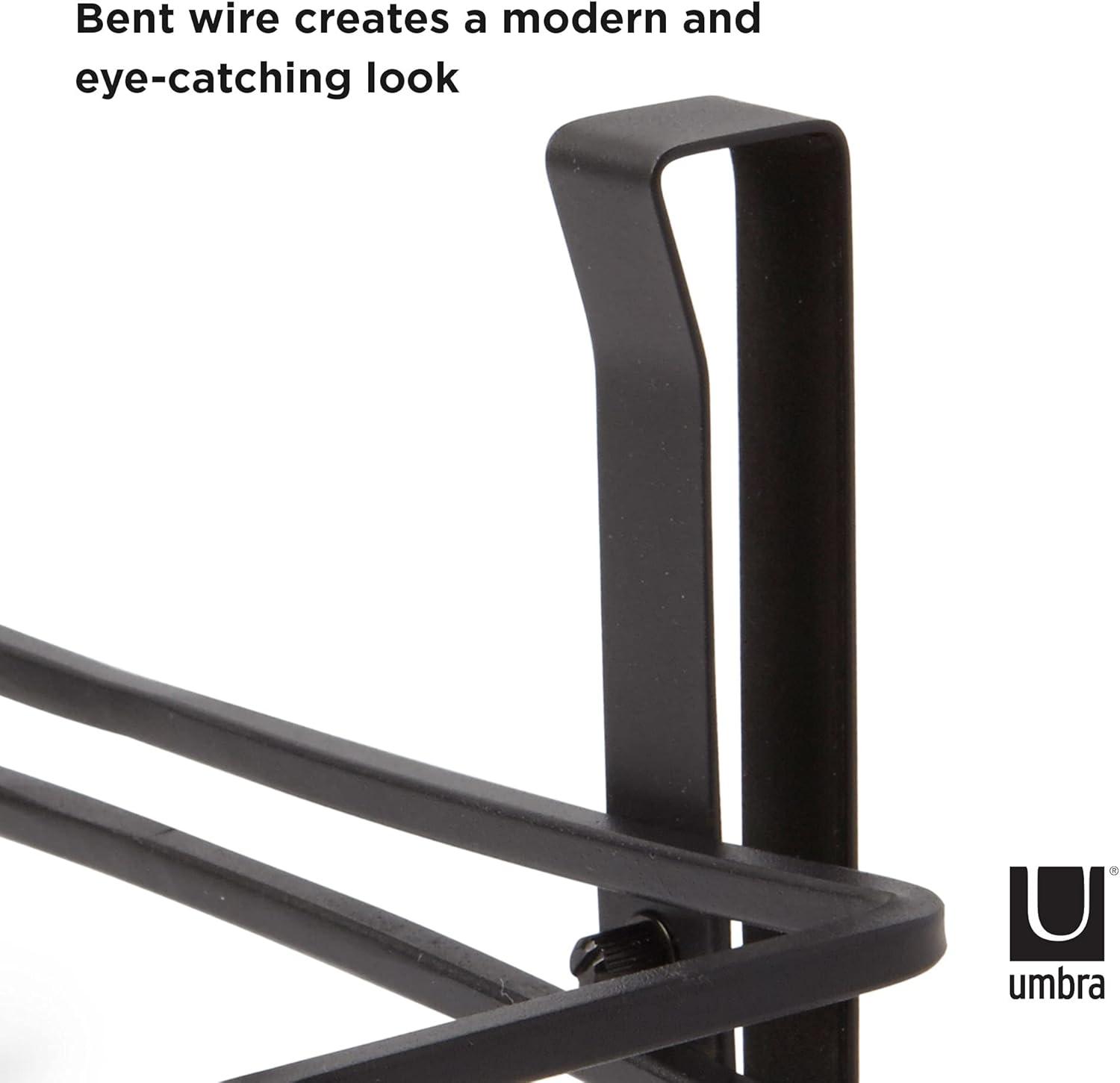 image:imageUmbra Squire Napkin Holder for Square and Rectangular Dinner Cocktail Luncheon Napkins Modern Metal Design Looks Like Cast Iron BlackWallMount Paper Towel Holder