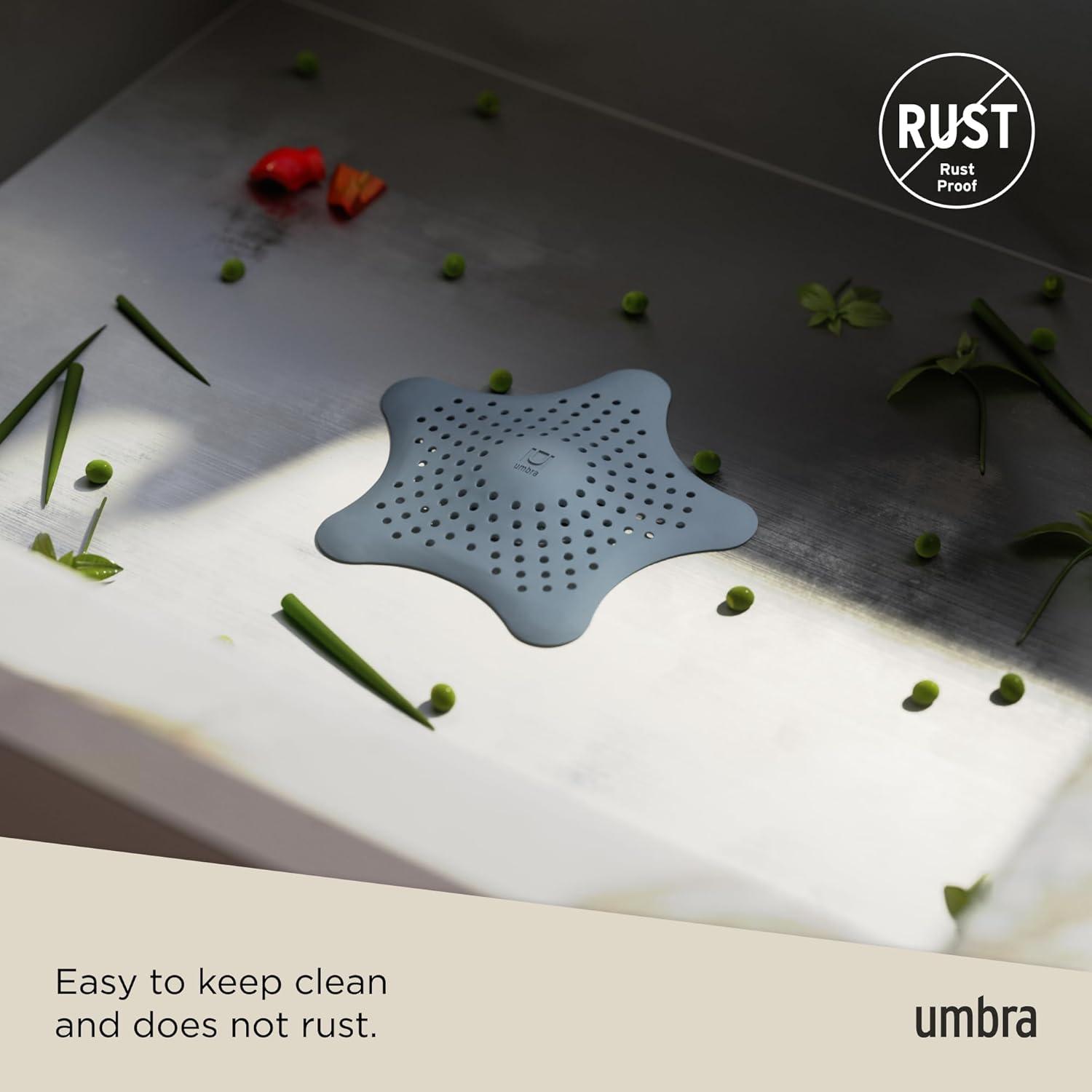 image:imageUmbra Starfish Drain CoverHair Catcher Surf BlueSlate Blue
