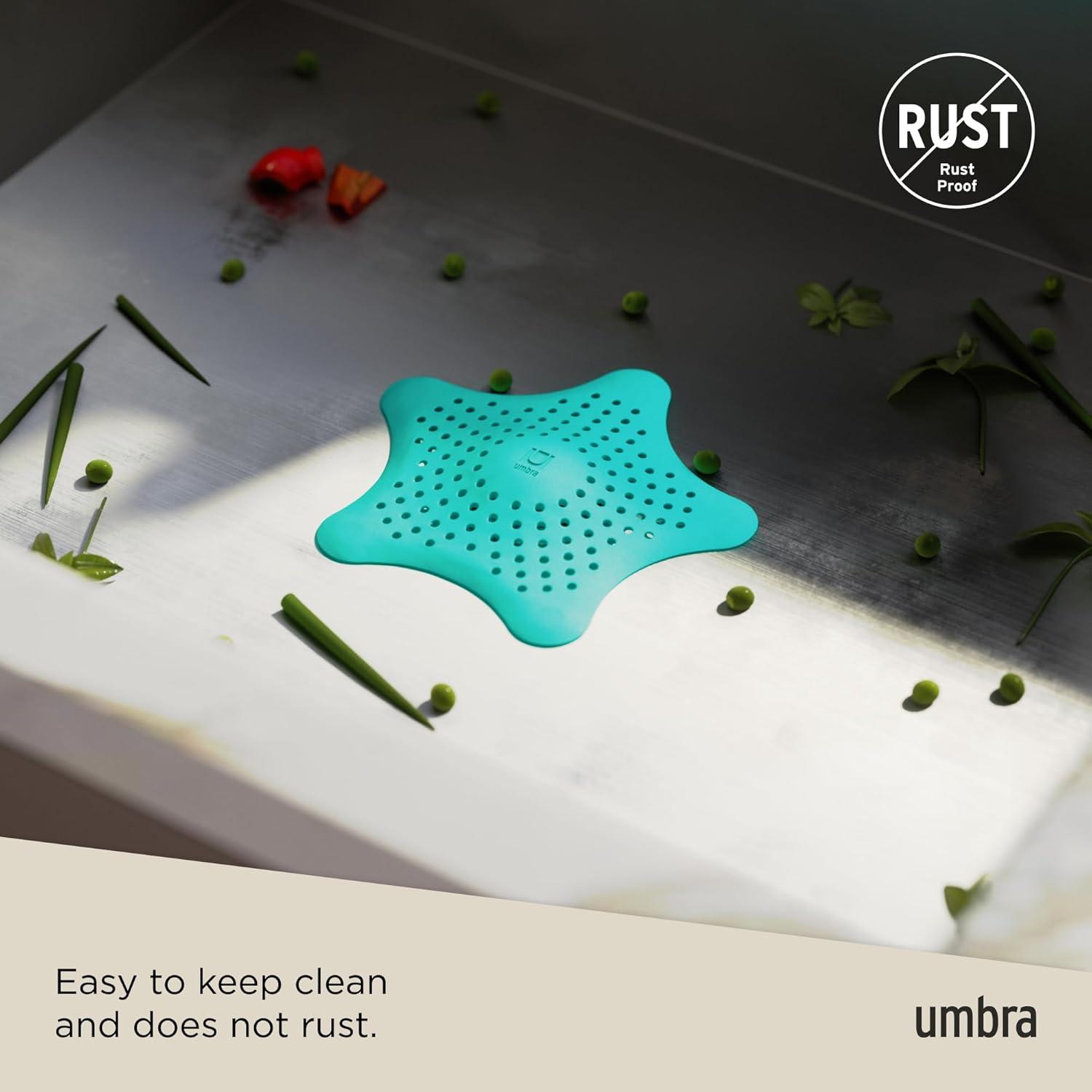 image:imageUmbra Starfish Drain CoverHair Catcher Surf BlueSurf Blue