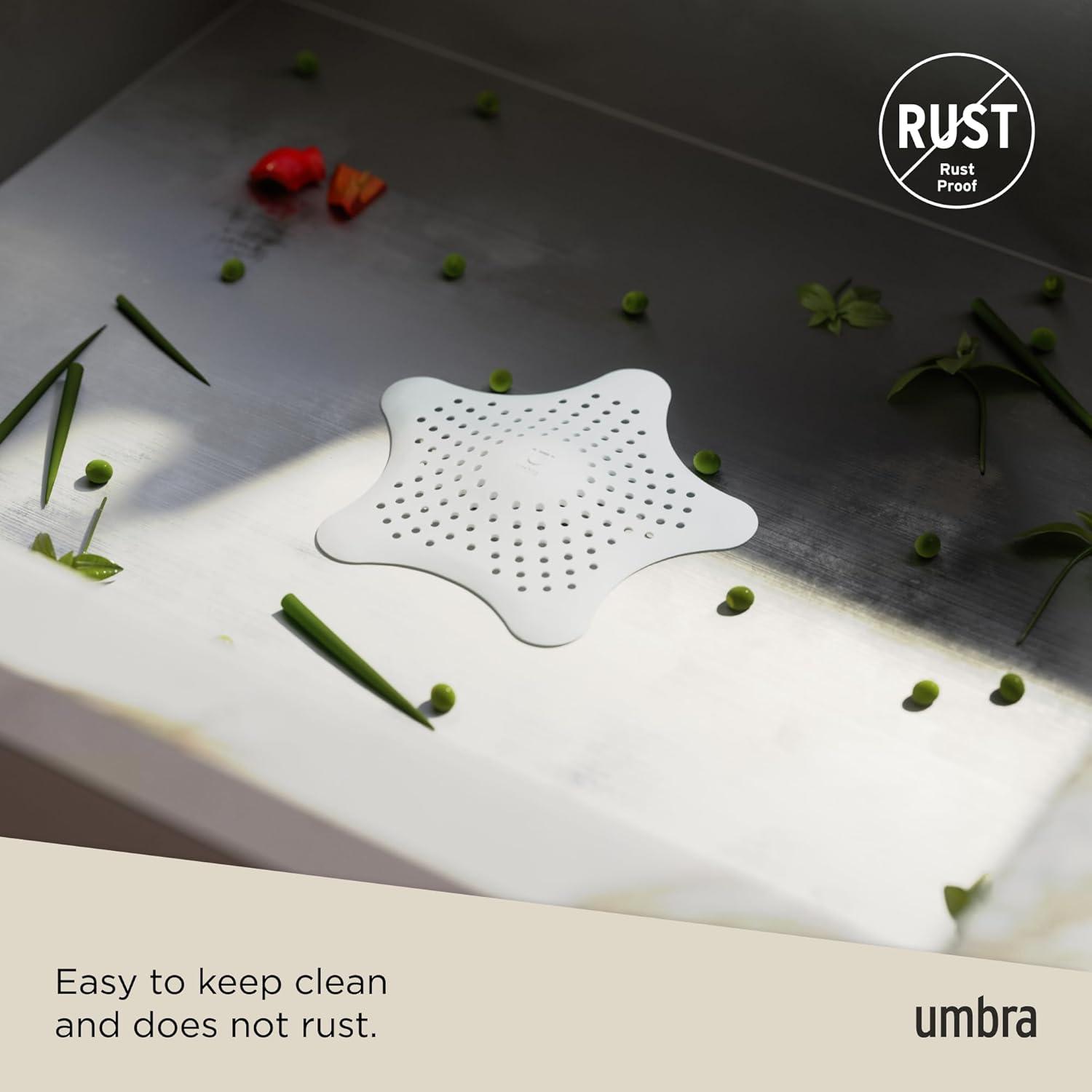 image:imageUmbra Starfish Drain CoverHair Catcher Surf BlueWhite