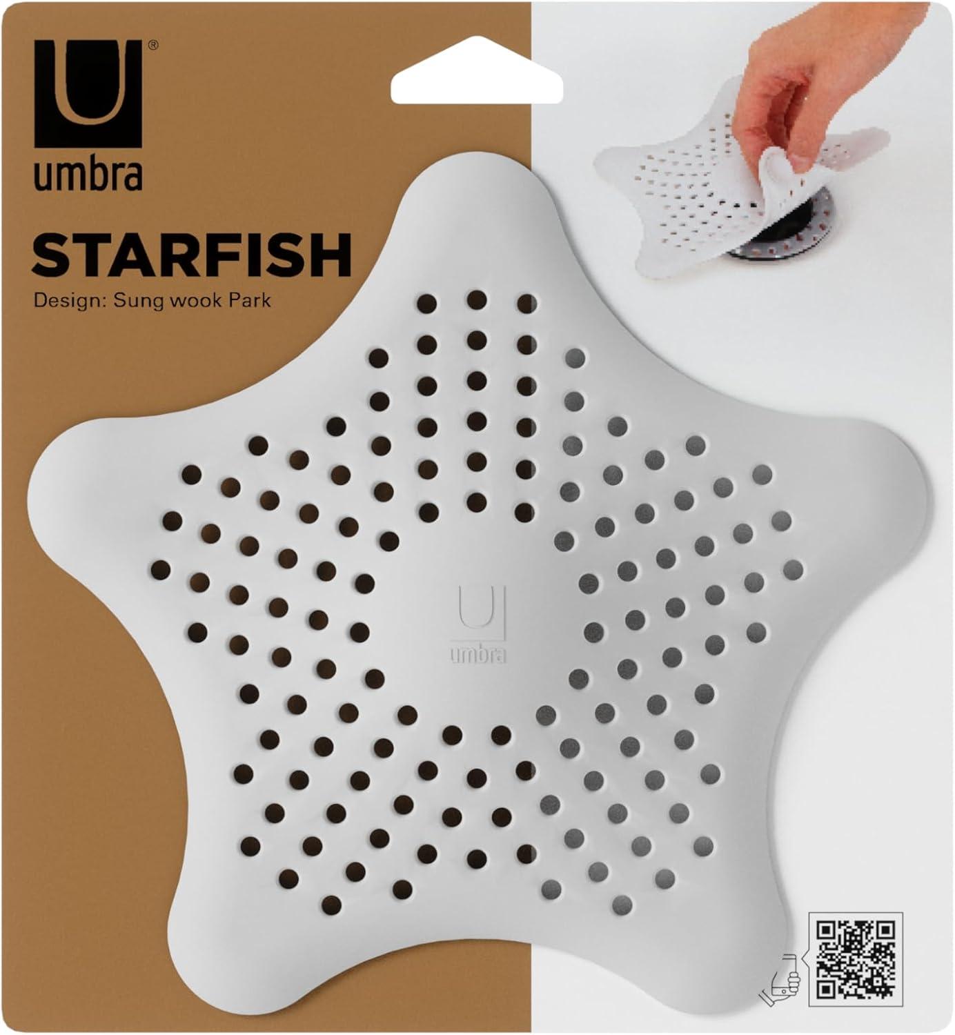 image:imageUmbra Starfish Drain CoverHair Catcher Surf BlueWhite