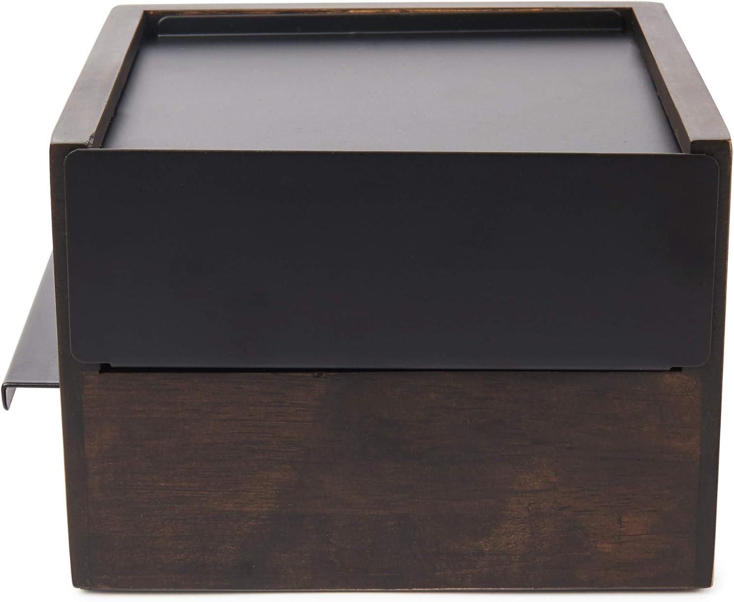 image:imageUmbra Stowit Jewelry Box Modern Keepsake Storage Organizer with Hidden Compartment Drawers for Ring Bracelet Watch Necklace Earrings and Accessories BlackWalnutBlackWalnut