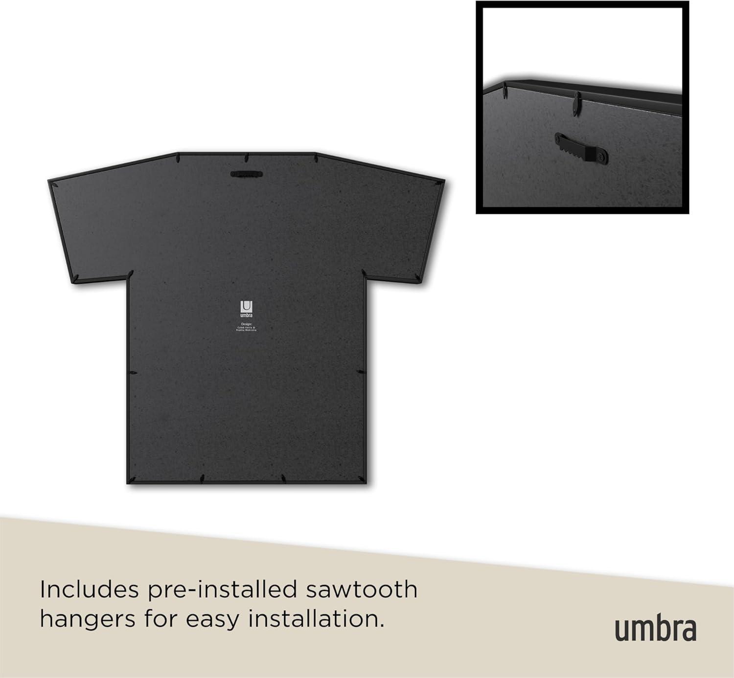 image:imageUmbra TFrame Unique TShirt Display Case to Showcase Adult Sized TShirts Small to Large BlackSmall