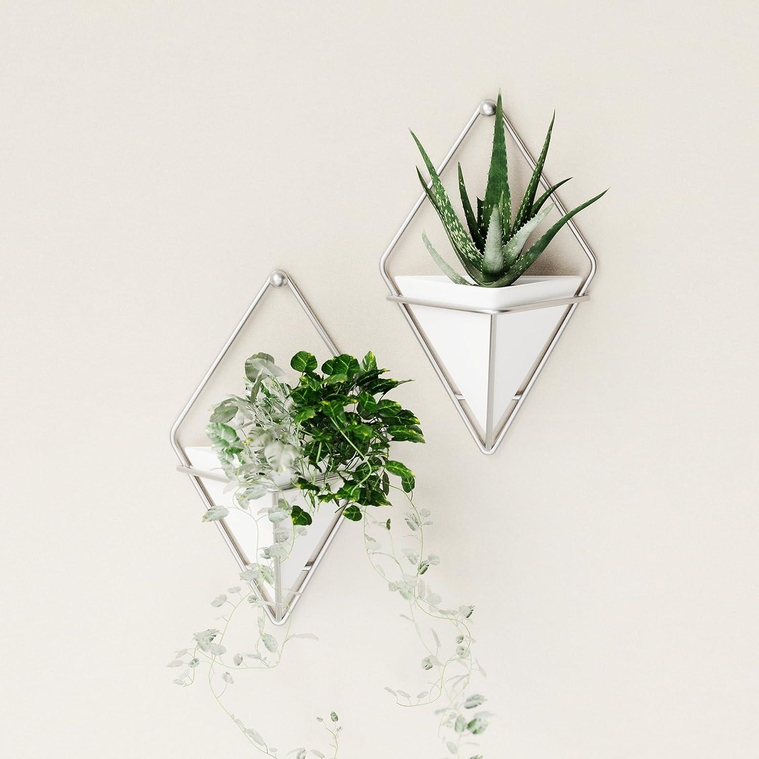 image:imageUmbra Trigg Hanging Planter Vase Wall Decor Pot and Container for Succulents Cactus Faux Plants and More Large GreyCopperWhiteNickel