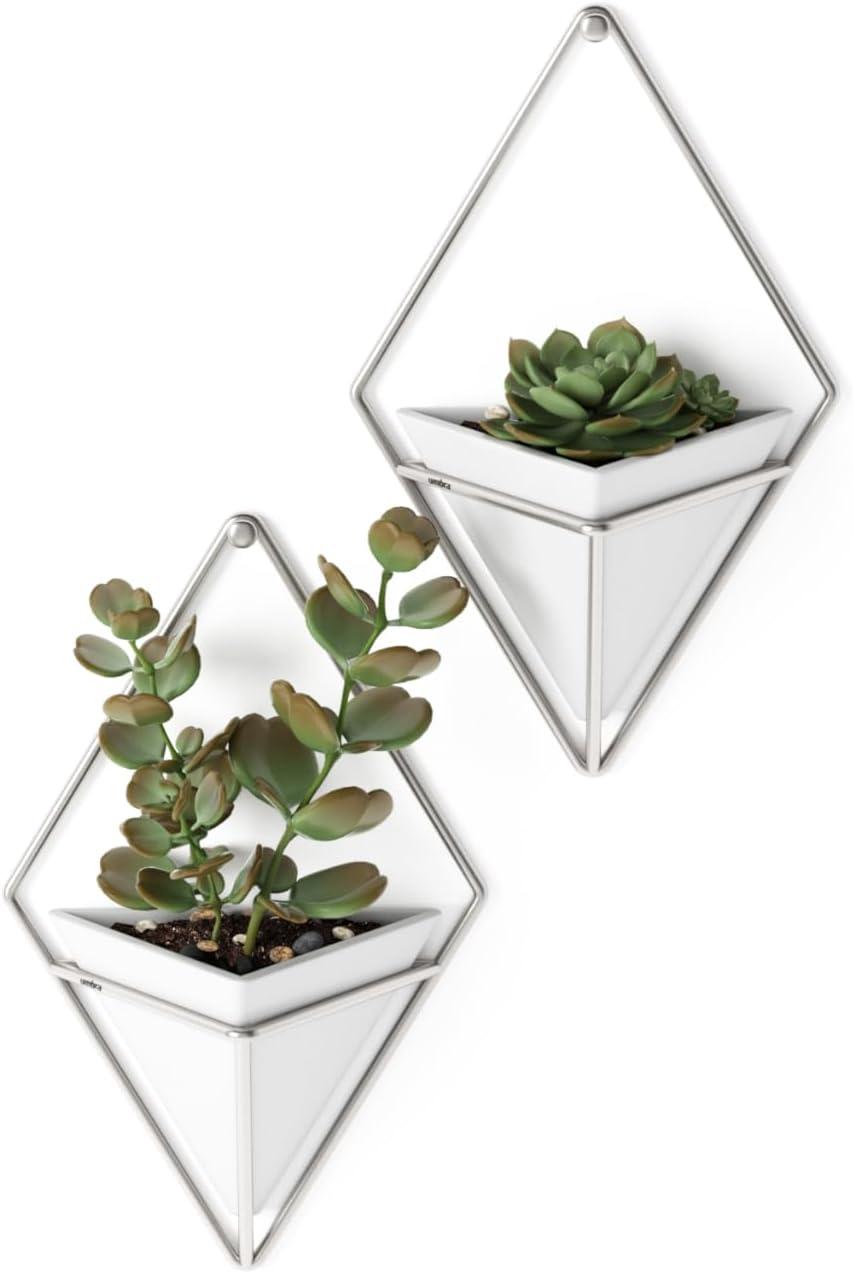 image:imageUmbra Trigg Hanging Planter Vase Wall Decor Pot and Container for Succulents Cactus Faux Plants and More Large GreyCopperWhiteNickel