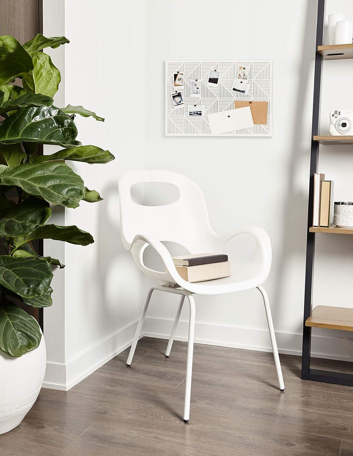 image:imageUmbra Trigon Wall Mounted Bulletin Board Magnetic Board and Message Board WhiteWhite
