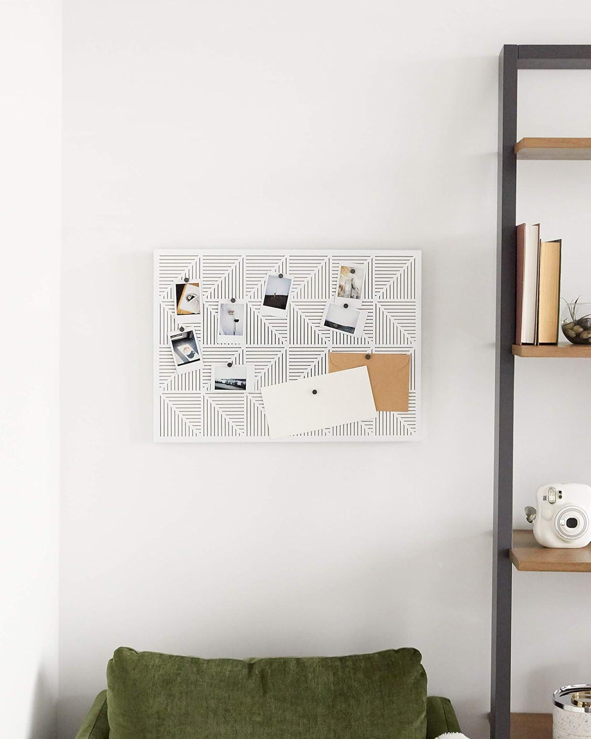 image:imageUmbra Trigon Wall Mounted Bulletin Board Magnetic Board and Message Board WhiteWhite