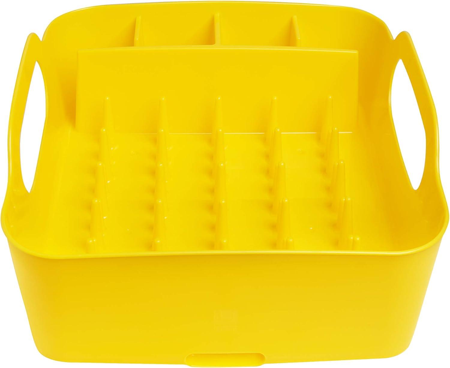 image:imageUmbra Tub Dish Rack Charcoal 330590149Canary Yellow