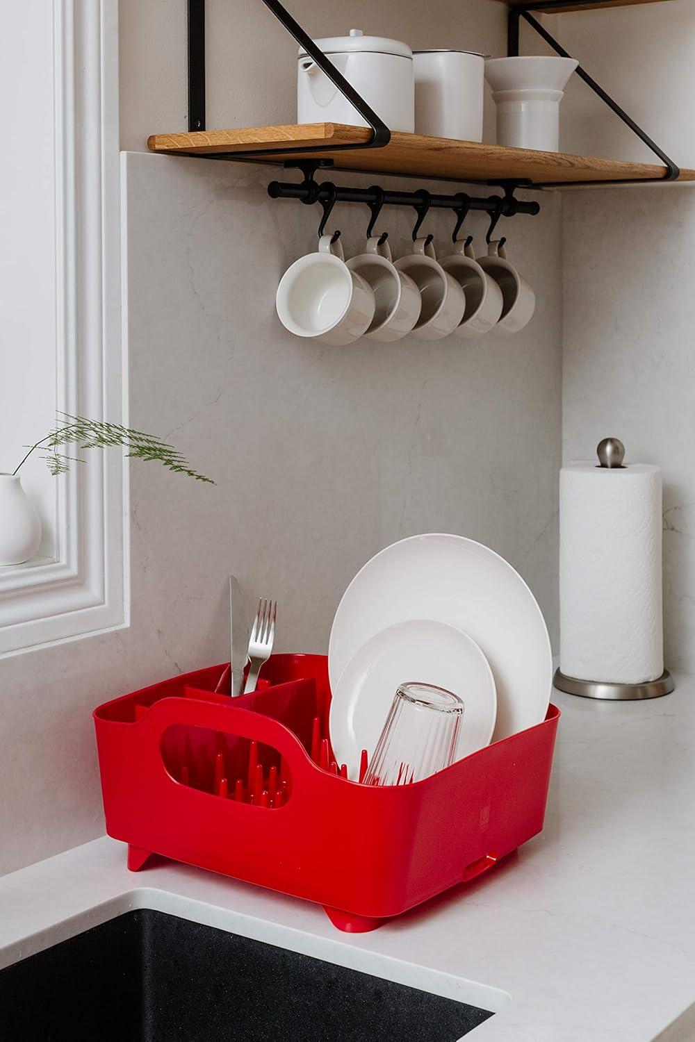 image:imageUmbra Tub Dish Rack Charcoal 330590149Red