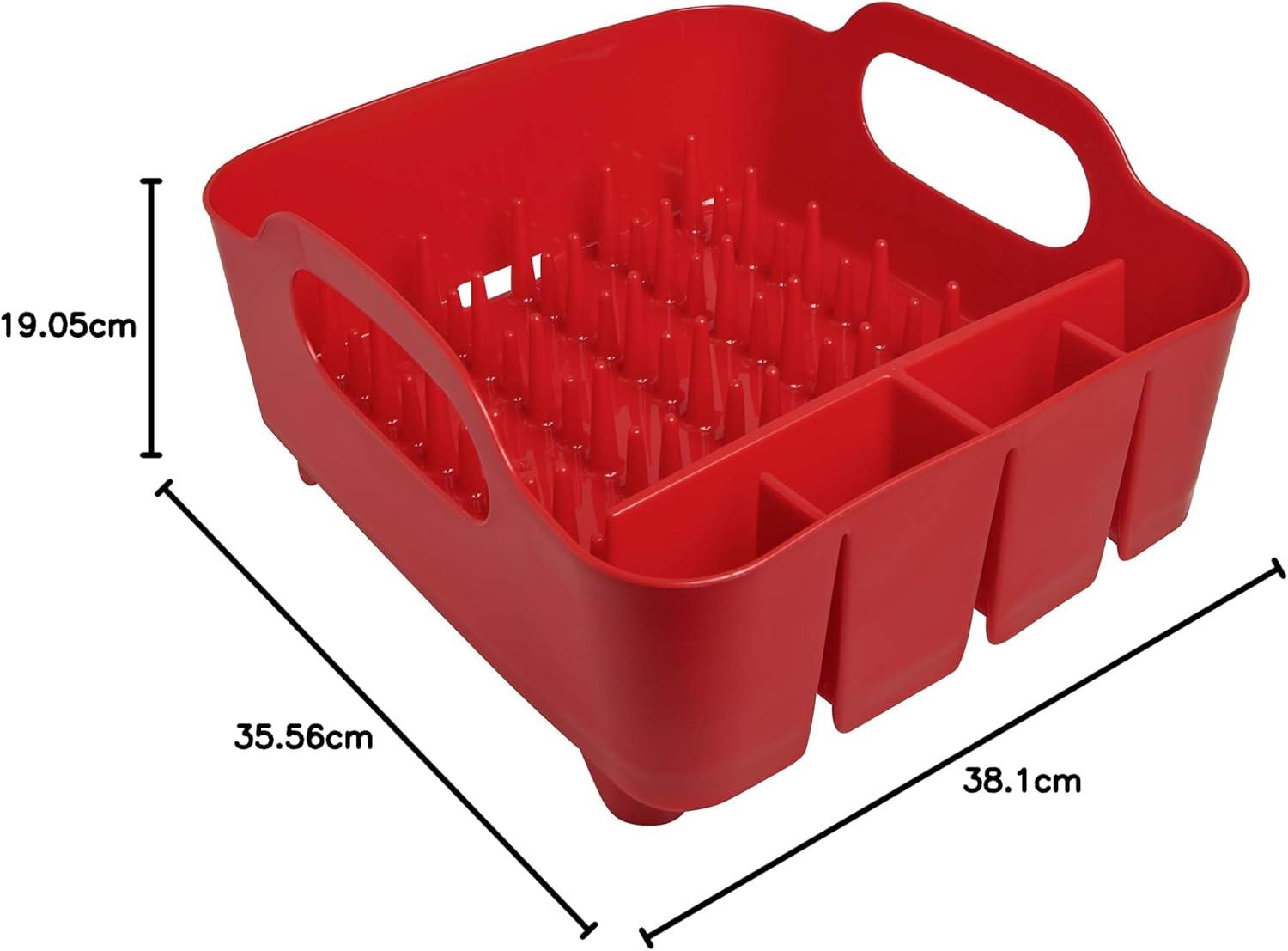 image:imageUmbra Tub Dish Rack Charcoal 330590149Red