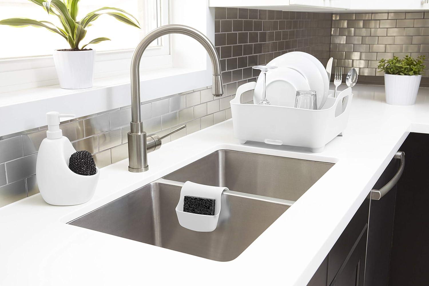 image:imageUmbra Tub Dish Rack Charcoal 330590149White