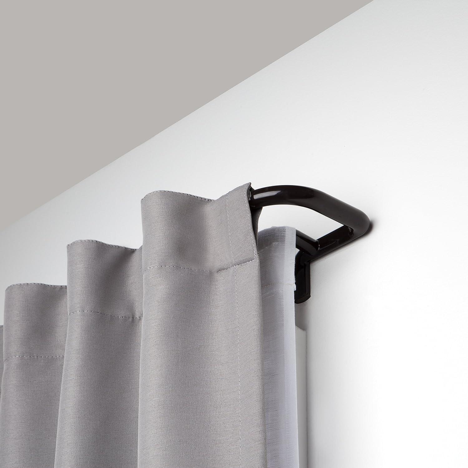 image:imageUmbra Twilight Double Black Out Window Curtain Rod Wrap Around Adjustable 28 to 48 71122cmAuburn bronze amp Twilight Double Curtain Rod Set 4888 NickelDark Brown