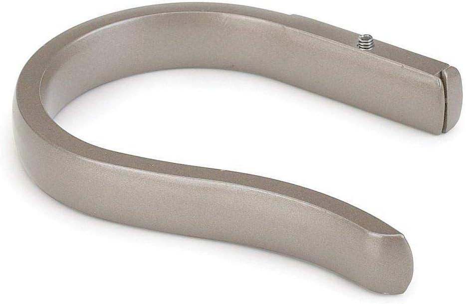 image:imageUmbra Twilight Double Curtain Rod Set 4888 Nickel and Basic Curtain Drapery Holdback for Window SilverNickel