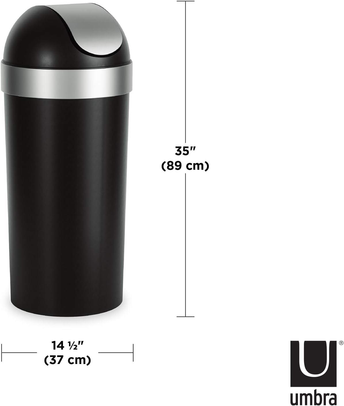 image:imageUmbra Venti SwingTop 165Gallon Kitchen Trash Can 35Inch Tall PewterPewter