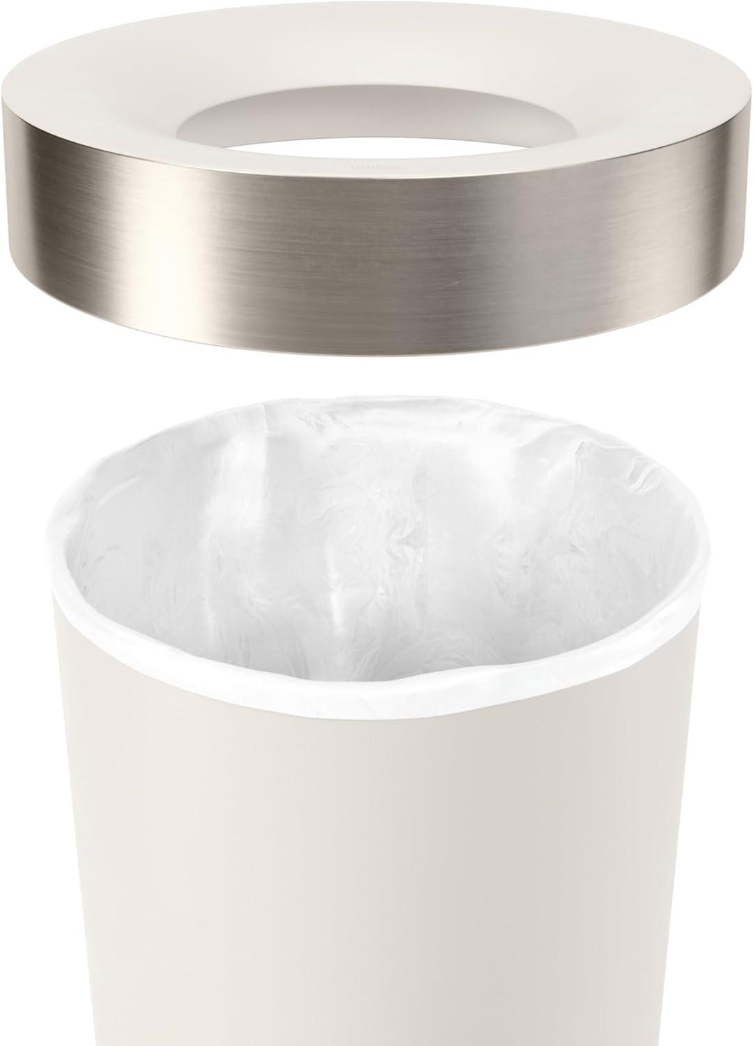 image:imageUmbra Vento Kitchen Trash Can with Open Top Large 16Gallon 62 L Capacity SandSand