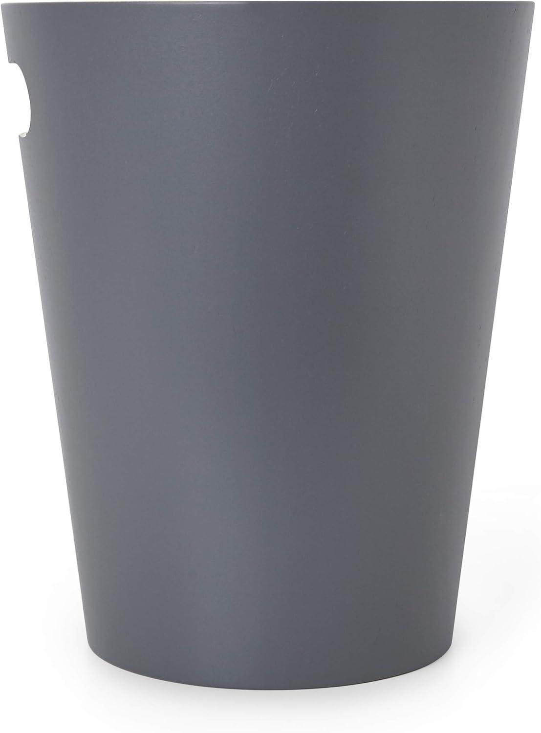 image:imageUmbra Woodrow 2Gallon Modern Wooden Trash Can Wastebasket Attractive Bin for Garbage or Recycling Suitable for Home or Office Dark GreyNatural