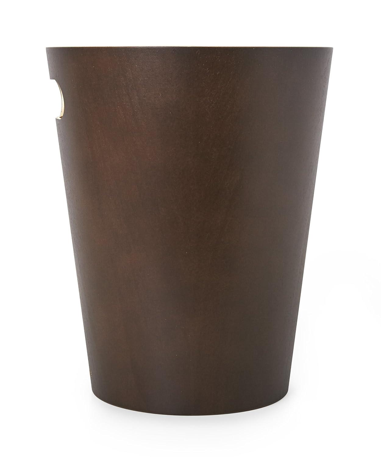 image:imageUmbra Woodrow 2Gallon Modern Wooden Trash Can Wastebasket Attractive Bin for Garbage or Recycling Suitable for Home or Office EspressoNaturalModern