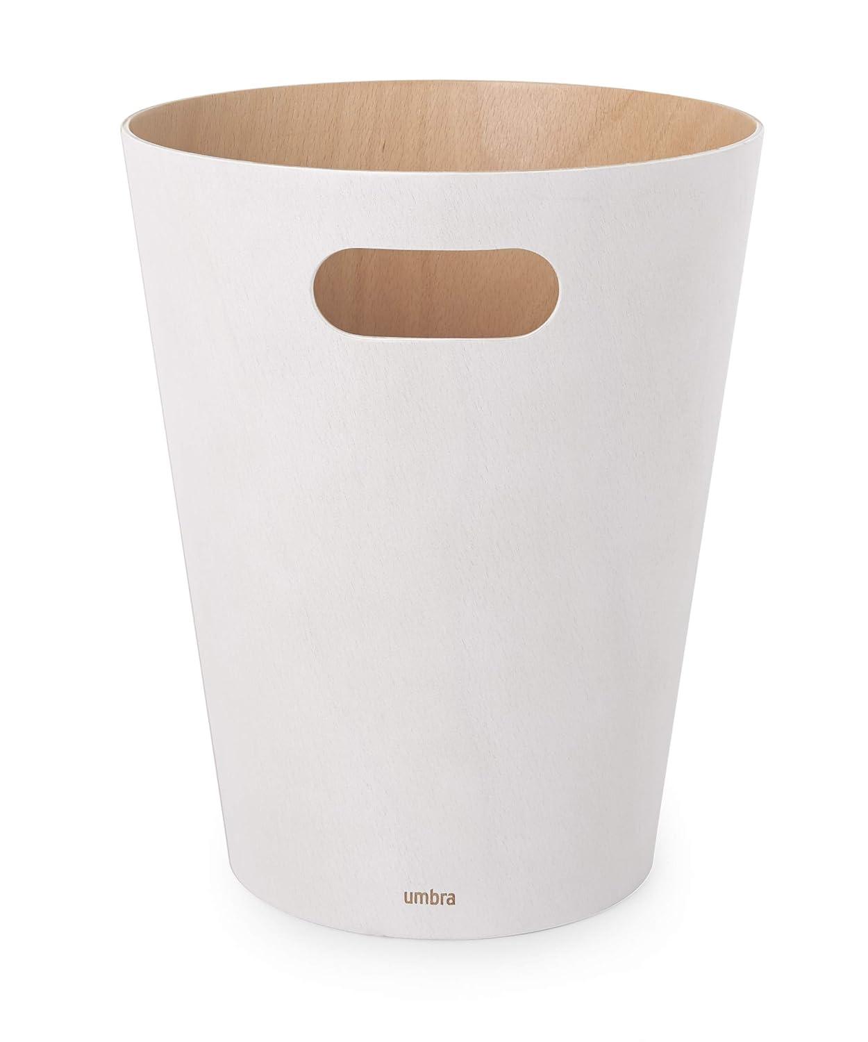 image:imageUmbra Woodrow 2Gallon Modern Wooden Trash Can Wastebasket Attractive Bin for Garbage or Recycling Suitable for Home or Office GreyNaturalModern