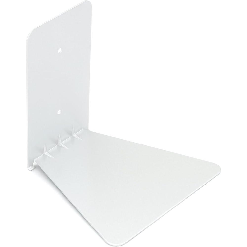 image:imageUUmbra Conceal Sturdy Metal Floating Bookshelf for Wall Set of 3  Large Silver 1005073560White