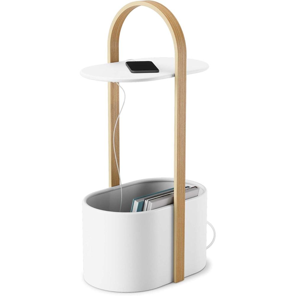 image:imageUmbra Bellwood Side Table with Storage and Cable Management WhiteWhite