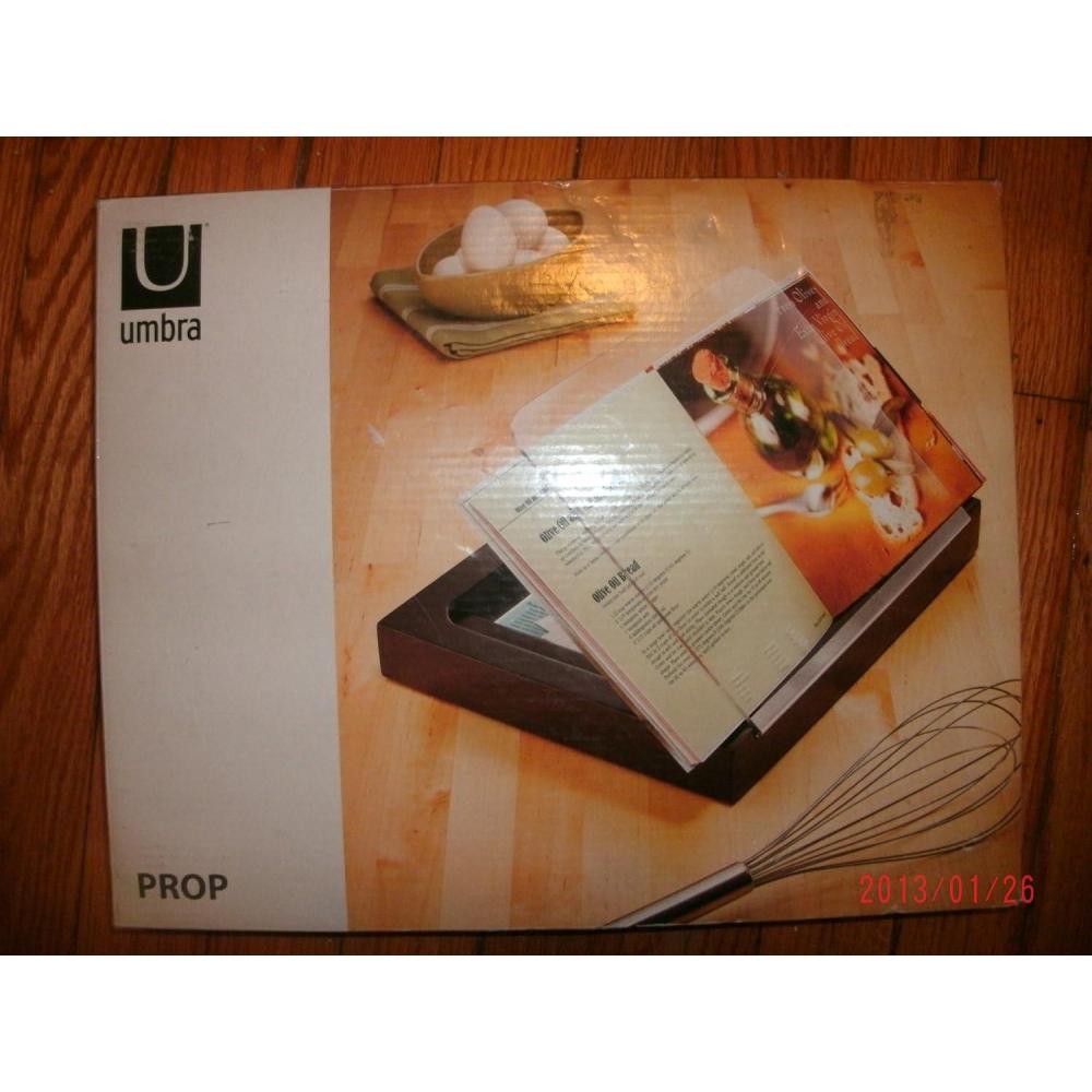 image:imageUmbra Prop Wood and Acrylic Cookbook Stand
