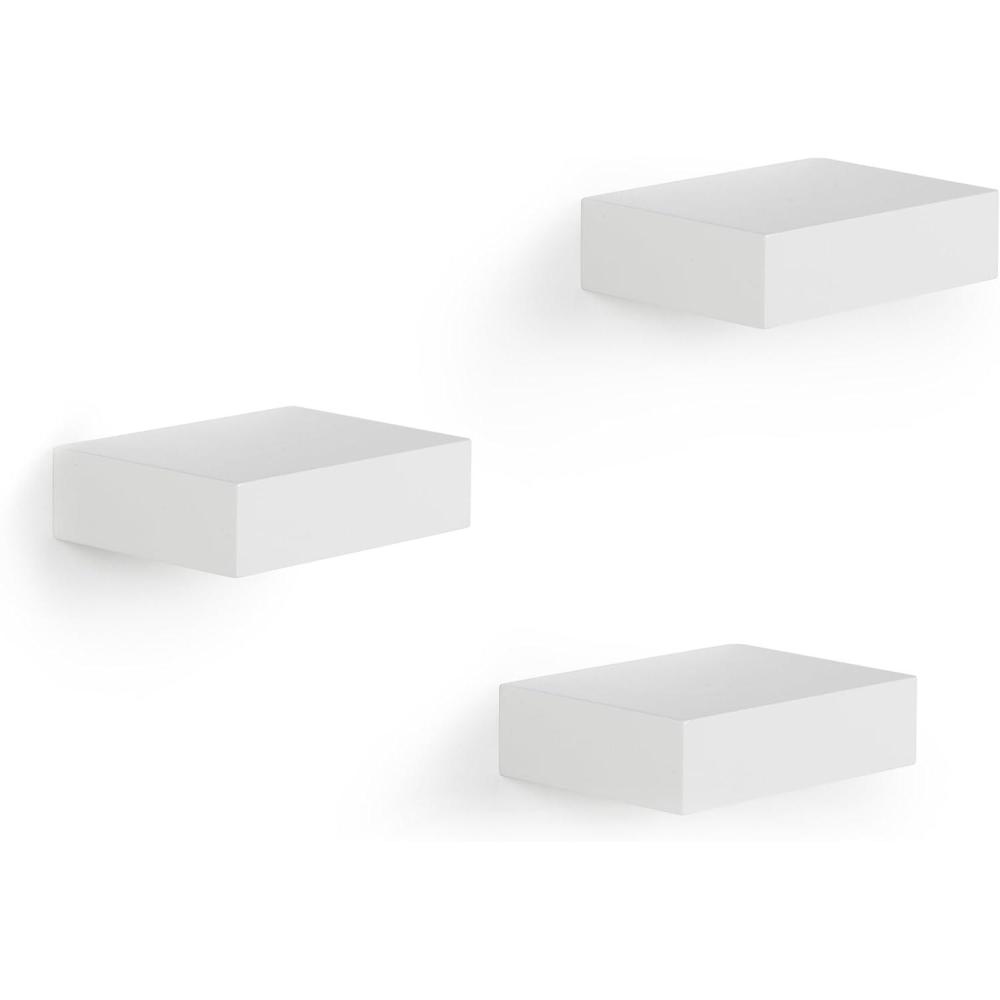 image:imageUmbra Showcase Floating Shelves Set of 3 Gallery Style Display for Small Objects and More WhiteWhite
