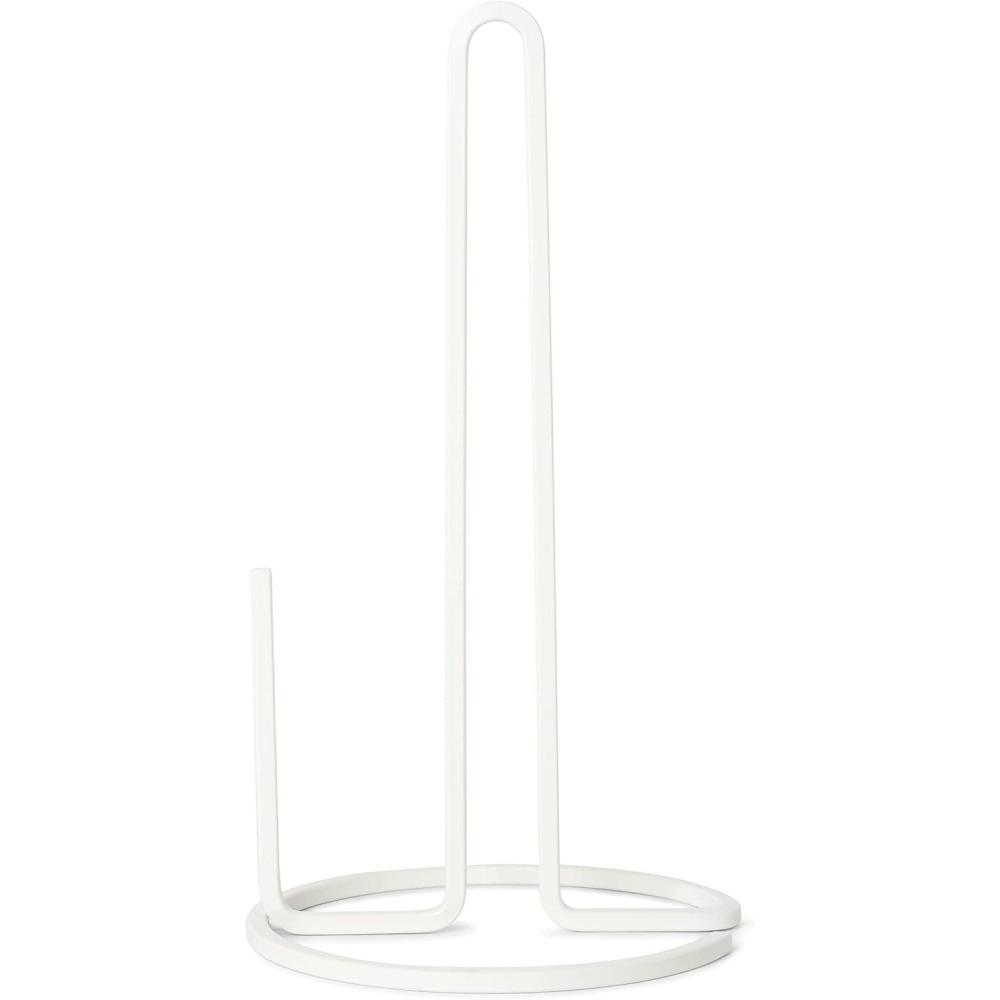 image:imageUmbra Squire Stand up Paper Towel Holder for Kitchen or Bathroom Bent Metal Wire Looks Like Cast Iron White