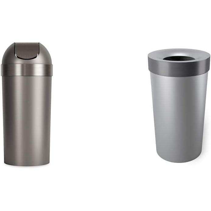 image:imageUmbra Venti SwingTop 165Gallon Kitchen Trash Can 35Inch Tall PewterPewter