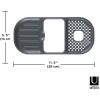 UMBRA Sling Flexible Sink Caddy(Double-Sided Sponge Holder)